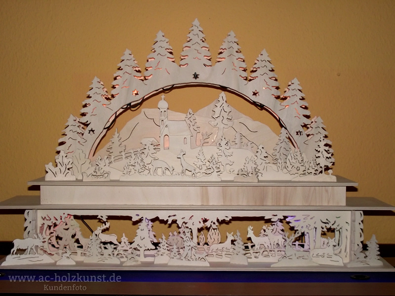 Schwibbogen Wald mit Sockel