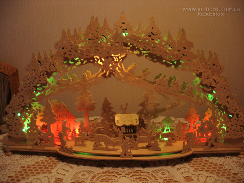 3D Schwibbogen Waldlichtung