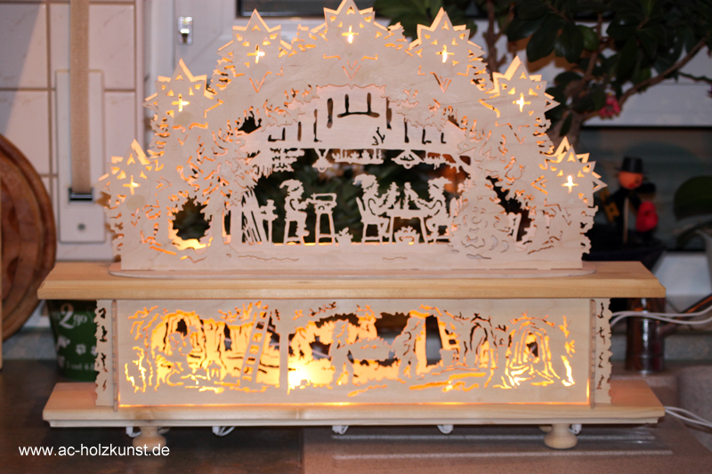 Schwibbogen mit Sockel