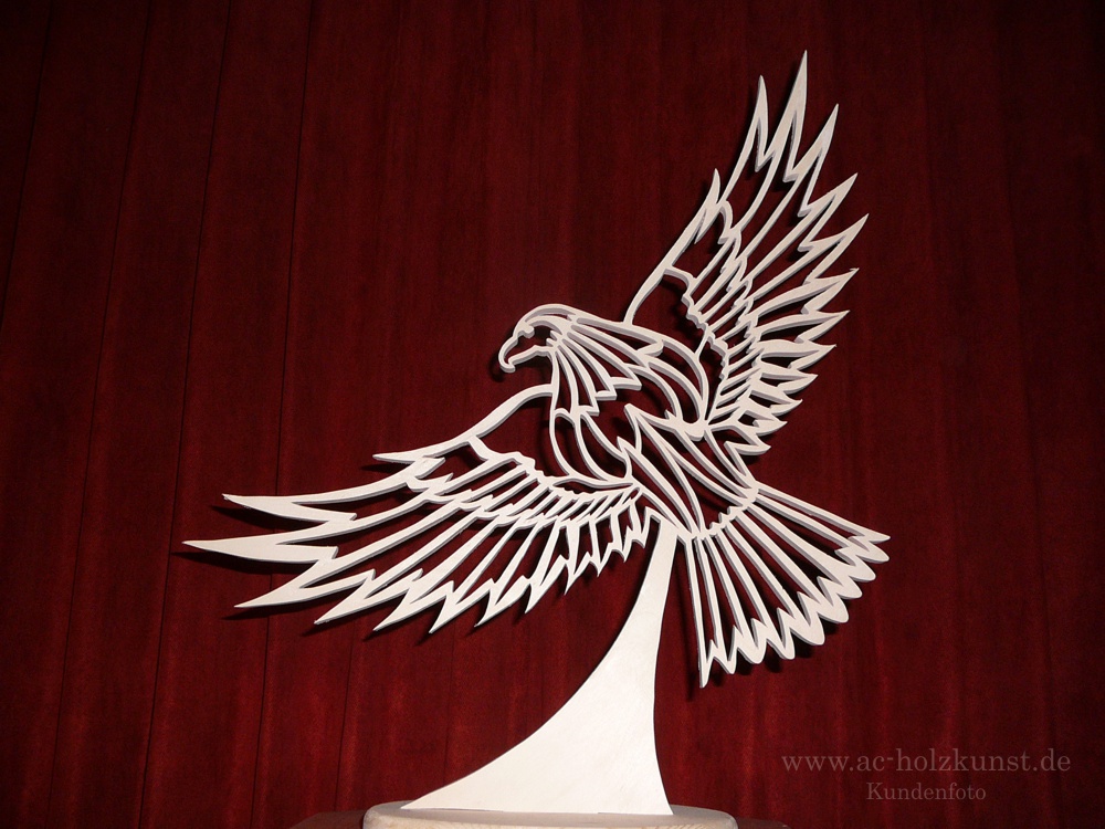 Laubsägearbeit Vogel