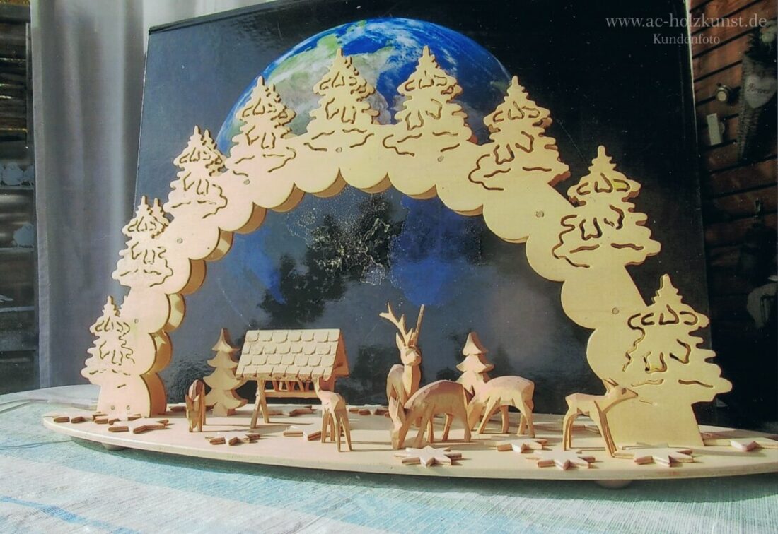 laubsaegen lichterbogen rehe